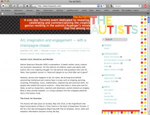 Screen-grab from theautists.com
