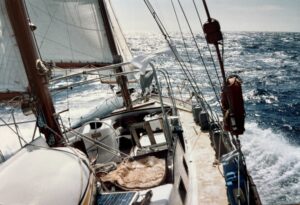 Sailing offshore during an eleven-year South Pacific adventure