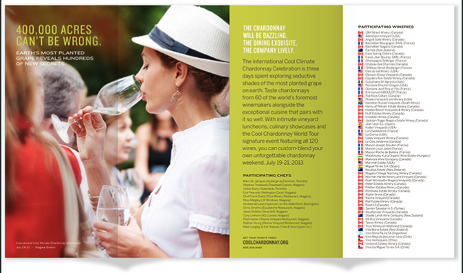 I4C Chardonnay festival brochure spread