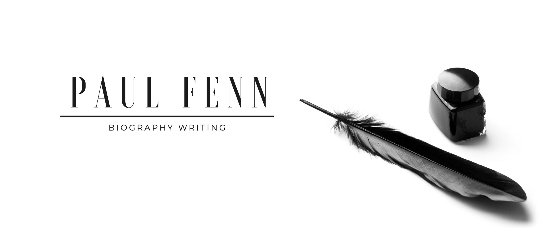 Paul Fenn, Biography Writing, with quill and ink